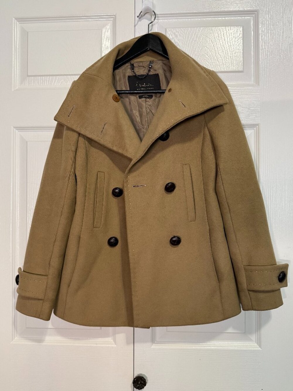 Aritzia Babaton Howell Wool Cashmere Peacoat Camel Tan XS